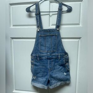 Old Navy Blue Denim Overall Shorts